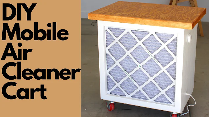 Workshop Air Cleaner. DIY Mobile Air Cleaner Cart. DIY Air Filter Cart.