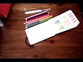 Watercolor pencil dot painting 10x speed - music by Purple Fluorite