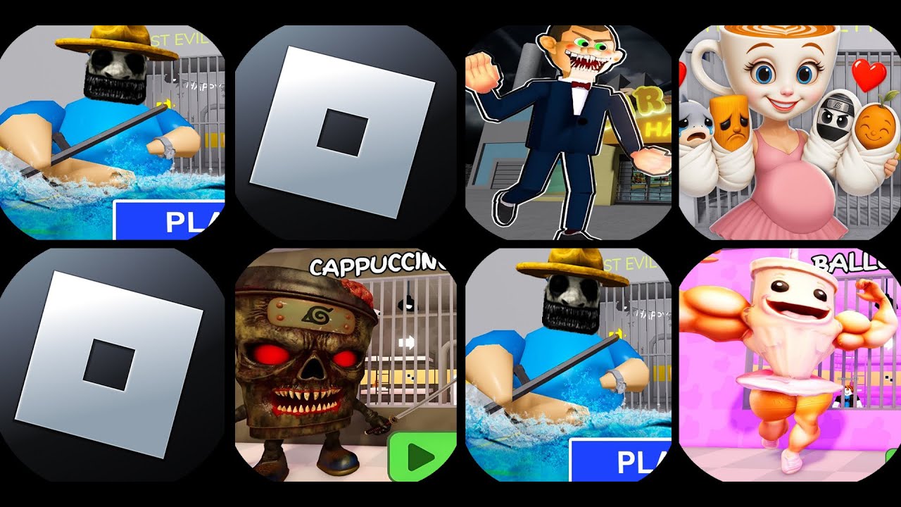 Roblox,Escape Bob the Dentist,Poppy Playtime Chapter 5,PoppyMobile,Barra's Granny House...