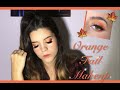 🍁ORANGE Fall Autumn INSPIRED MAKEUP Tutorial🍁