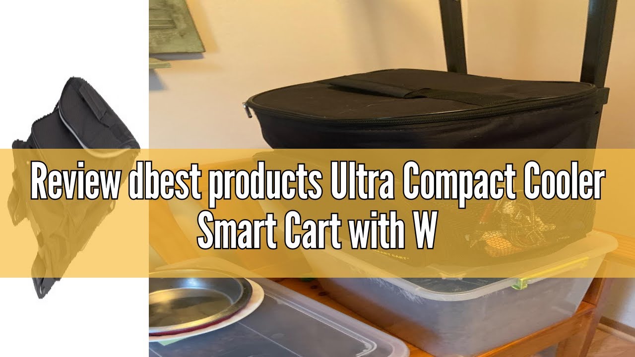 Review dbest products Ultra Compact Cooler Smart Cart with Wheels - Collapsible Insulated Cooler Bag