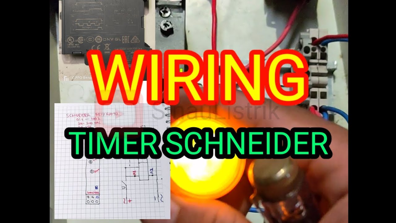 Wiring Timer Schneider RE17RAMU 220VAC\24VDC