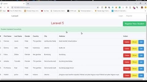 How to Create Laravel 5.8 CRUD Tutorial from scratch step by step Part 2