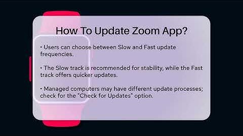 How To Update Zoom App? - Talking Tech Trends