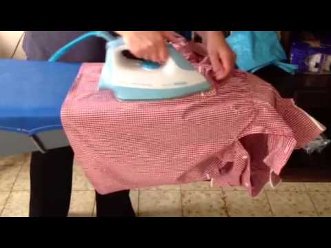How To Iron A Girls Dress Youtube
