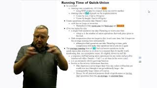 Running Time of Quick-Union