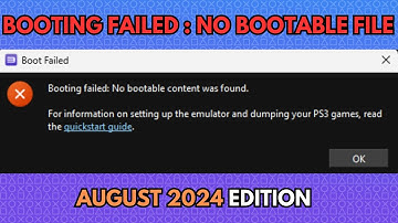 how to fix RPCS3. Booting failed: The selected file or folder is invalid or corrupted : Aug 2024 Ver