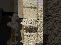 Trimming Expanding Foam! Satisfying Polyurethane Cutting on Wall