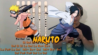 Miniatura de vídeo de "Naruto Shippuden 16 para Flauta Dulce Con Notas! Recorder Flute Opening Intro Notes"