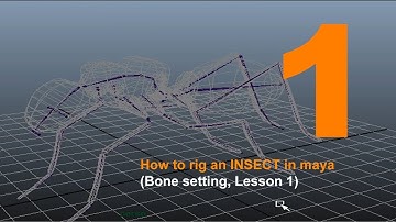 [Maya character rigging tutorial joints and skinning]: Insect Rig lesson 1