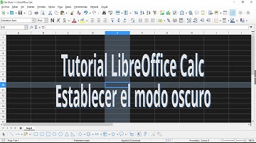 Tutorial LibreOffice. Establecer el Modo oscuro. Elegir un tema de LibreOffice.