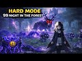 Survived 45 nights in HARD MODE in 99 Nights was way harder than I expected.Every night got darker.
