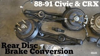 How to Rear Disc Brake Conversion (88-91 Honda Civic CRX EF)