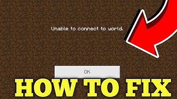 How To SOLVE UNABLE TO CONNECT  TO  WORLD PROBLEM MINECRAFT PE| SOLVED 💯♥️