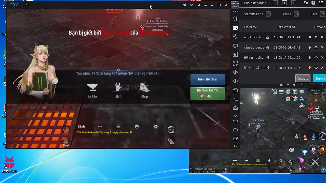 เล่น lineage 2 revolution บน pc  Update 2022  Cách cài macro treo game lineage 2 revolution trên Nox Player