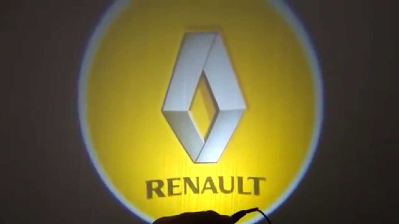 Проекция логотипа Рено (Renault) - YouTube