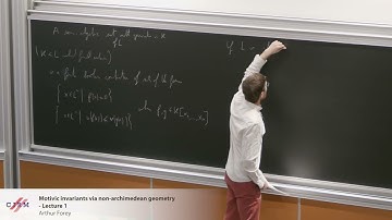 Arthur Forey: Motivic invariants via non-archimedean geometry - Lecture 1