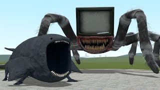 NEW TV EATER SPIDER VS THE BLOOP AND OTHER in Garry's Mod!