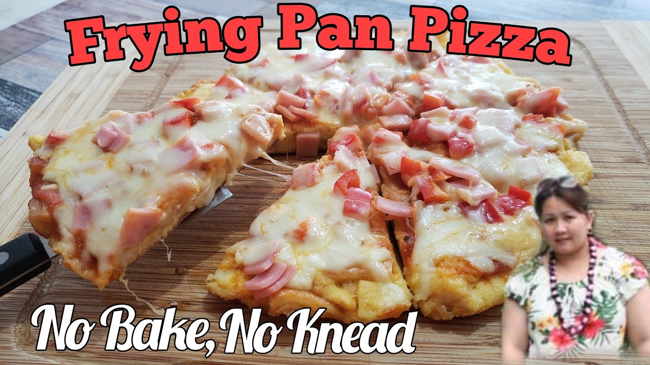 Frying Pan Pizza Recipe Quick and Easy Pizza No Knead ,No Bake YouTube