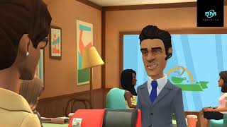 Plotagon studio | Short conversation | At restaurant