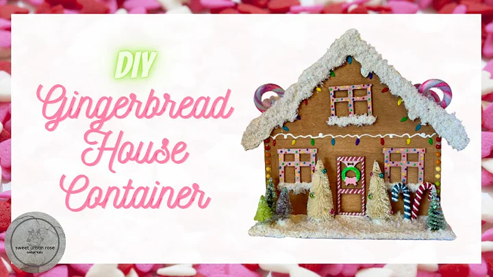 DIY Dollar Tree Gingerbread House Container | High End Christmas Decor | Christmas DIY