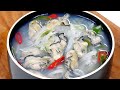Korean oyster soup its very savory