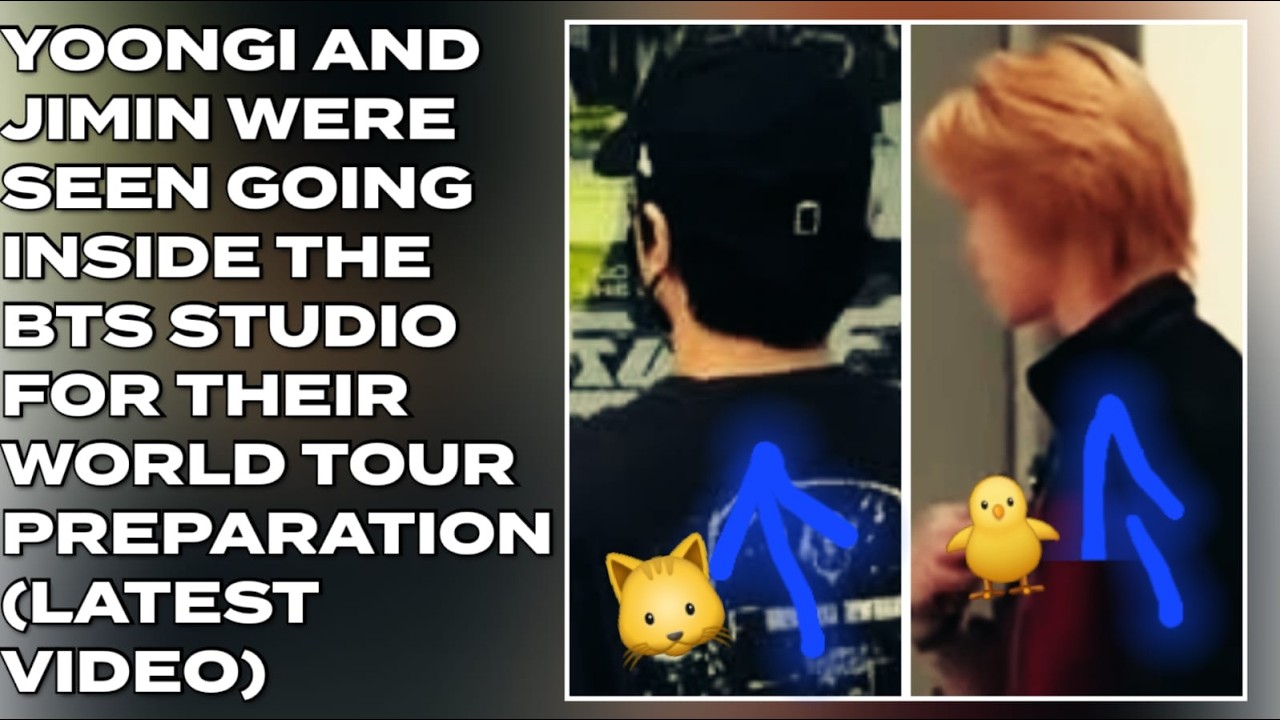 😱🔥Yoongi nd Jimin Were Seen Going Inside The BTS Studio For Their World ...