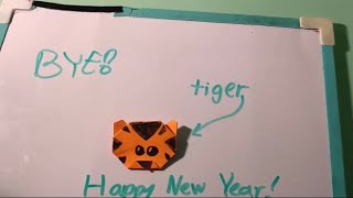 How to Fold a Origami Tiger Easy