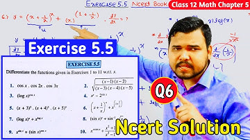 Exercise 5.5 Question 6 | Class 12 | Chapter 5 | Ncert Solution | Ex 5.5 Q6