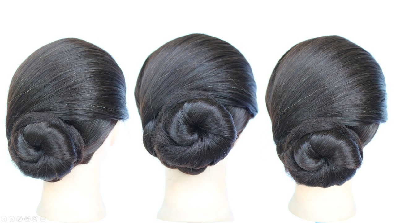 Simple Daily Juda Hairstyle Very Easy Low Chignon Bun