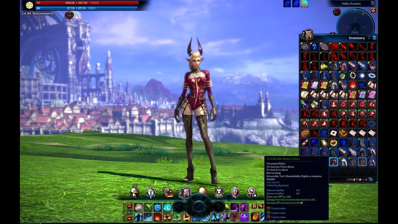 tera crafted templates for cloth robes on castanic females youtube