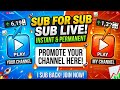 Promoting My Subscribers Channels Live | Shoutout Stream | Grow Together