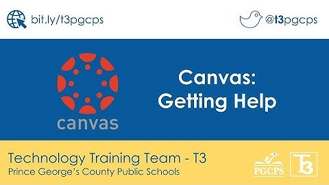 PGCPS Canvas: Getting Help