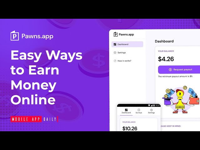 Pawns.app: Share Internet to Earn Demo video by MobileAppDaily 