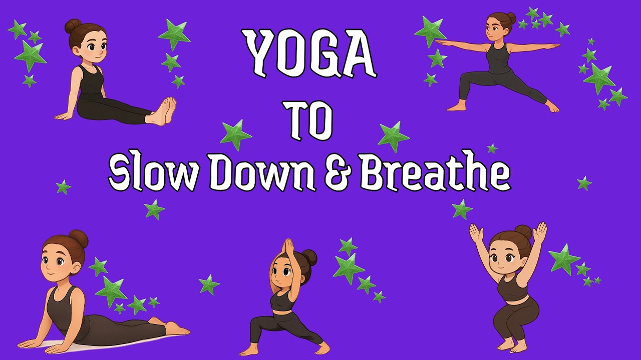 5 Minute Yoga To Slow Down & Breathe | Yoga for Children | Relaxing Easy Pose