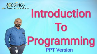 (Lec 1) Introduction to Programming PPT version