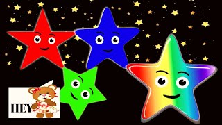 LOVELY BEAR SENSORY- Rainbow stars  ! Relaxing sleep video -lullaby music !_ Baby Sensory video