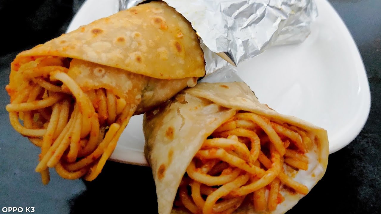 Vegetable and Noodles Frankie Recipe with Frankie Masala Quick and