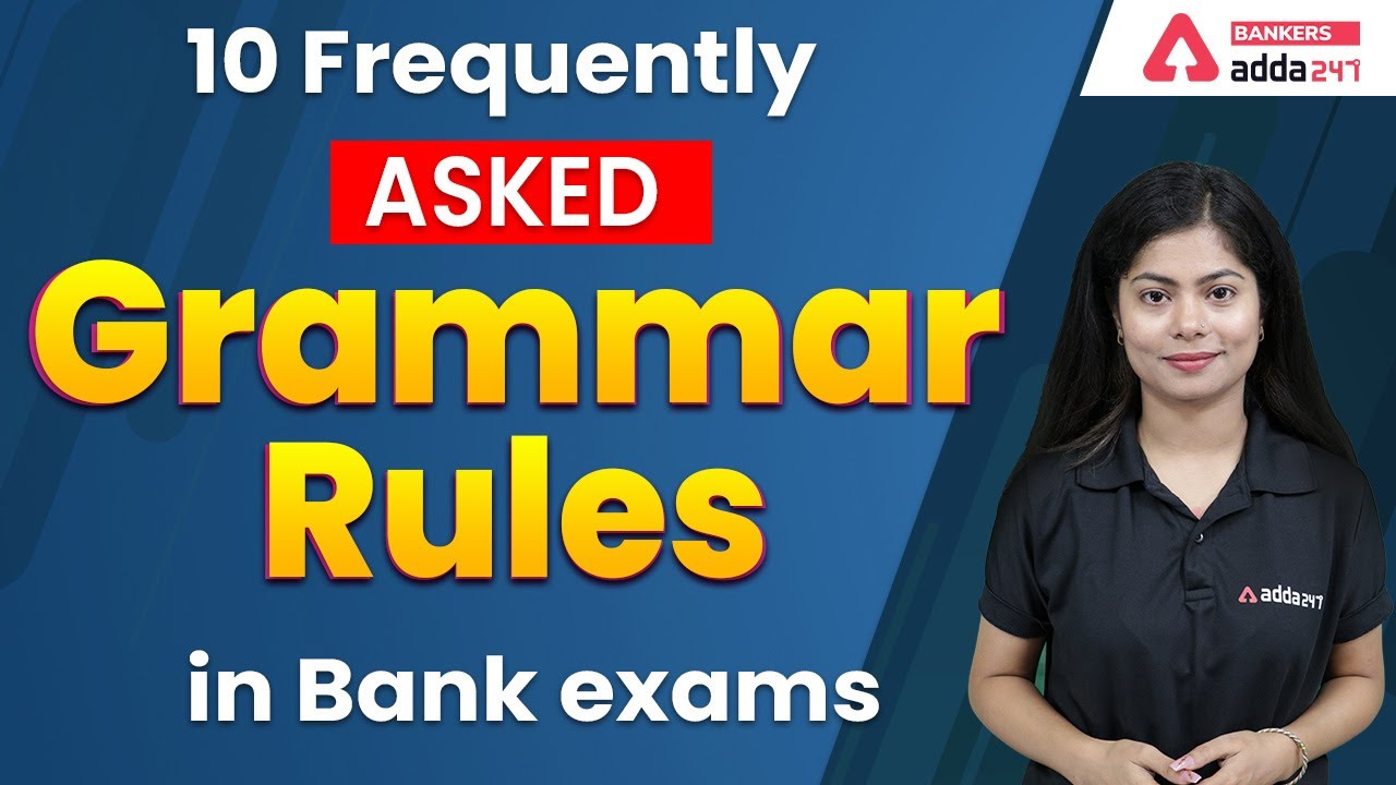 10 Frequently Asked Grammar Rules in Bank Exams - YouTube