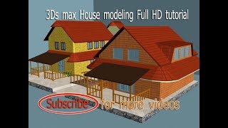 3Ds max house modeling april 2018 HD tutorial part 5