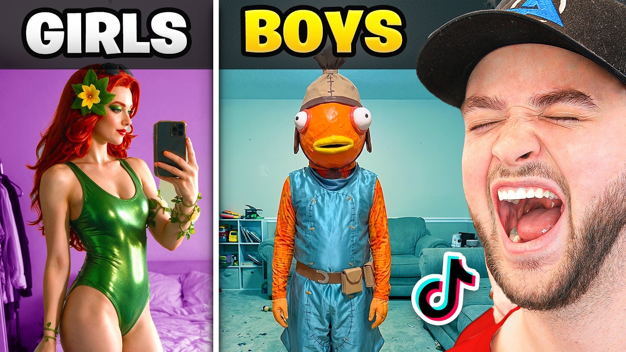 GIRLS vs BOYS Fortnite TikToks!