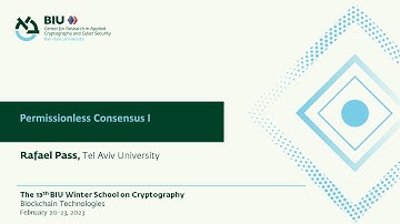 Permissionless Consensus I - Rafael Pass