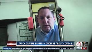 Truck drivers express concerns about COVID-19