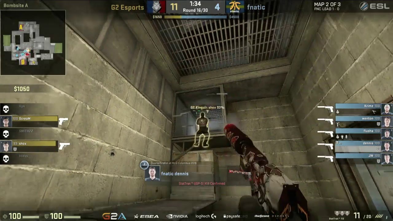 dennis vs G2 (USP ACE)