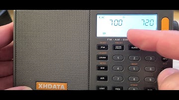 HOW TO disable Alarm on the XHDATA D808 portable receiver