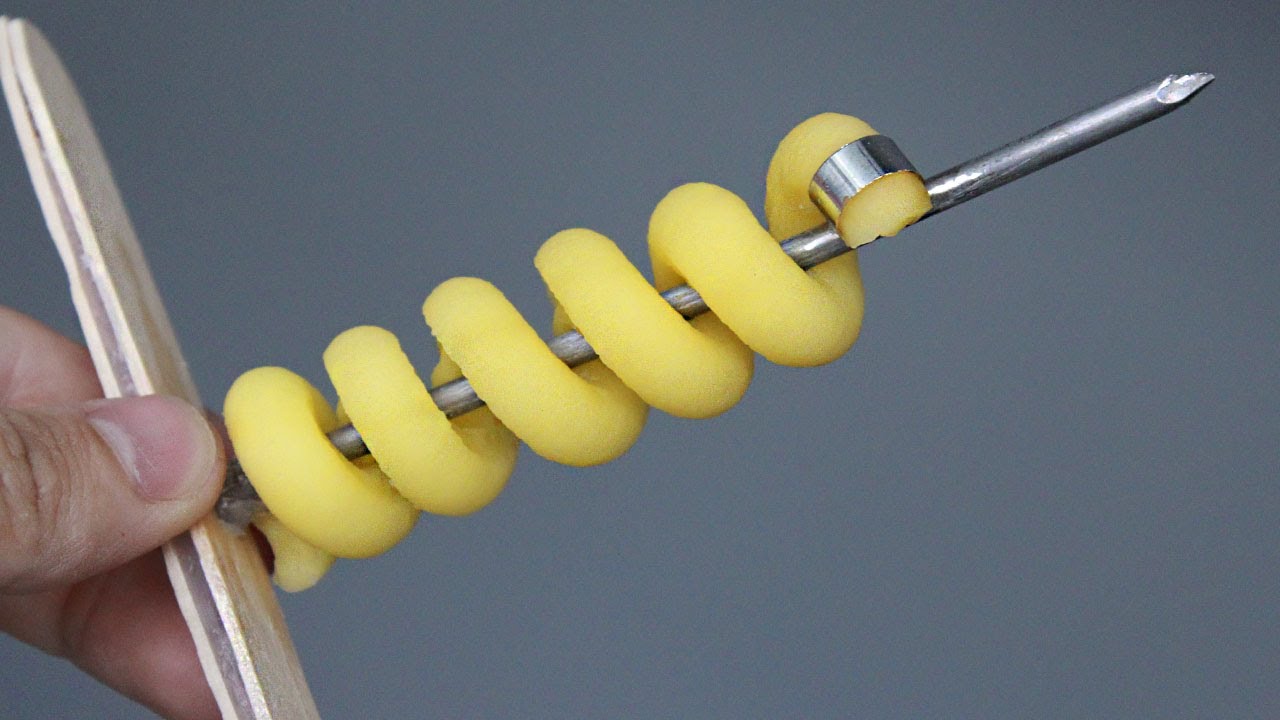 Необычный самодельный нож для картофеля / ОТЛИЧНЫЙ РЕЗУЛЬТАТ !/DIY spiral potato cutter Необычный самодельный нож для картофеля / ОТЛИЧНЫЙ РЕЗУЛЬТАТ !/DIY spiral potato cutter