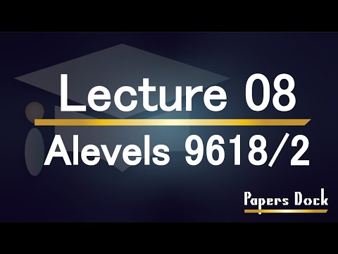 Alevel Computer Science 9618 Paper 2 (Loops) LECTURE 08