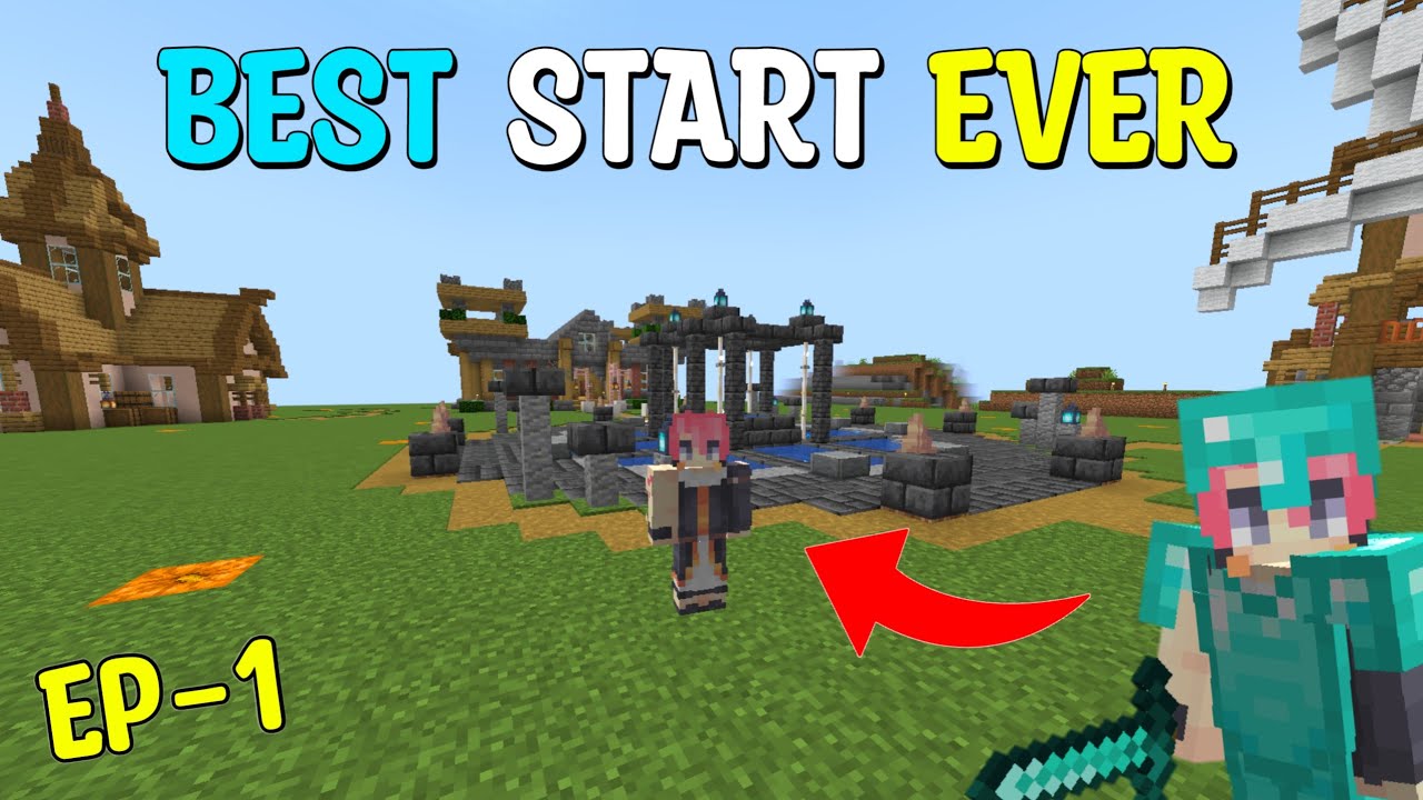 Starting New Survival Series In Minecraft | Best Start Ever | Ep-1 ...