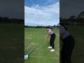 Iron practice on the range ⛳️ #golf #golfswing #practice #lefty #shorts