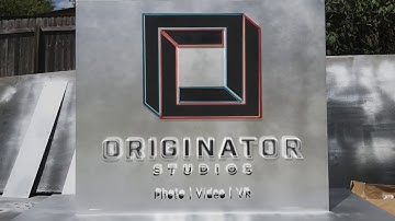 Go Fab CNC Plasma machine cutting Originator Studios Sign